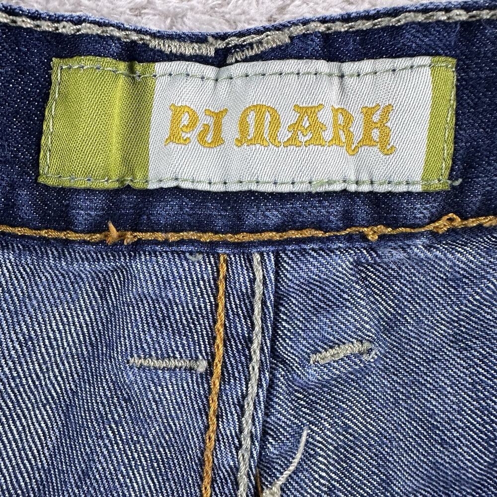 Y2K Vintage PJ Mark Jeans Wide Straight Leg 32 X‎ 32 Embroidered- EUC - Picture 12 of 15
